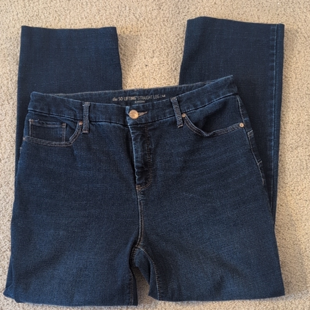 Chico's The So Lifting Straight Leg Jeans Size 10